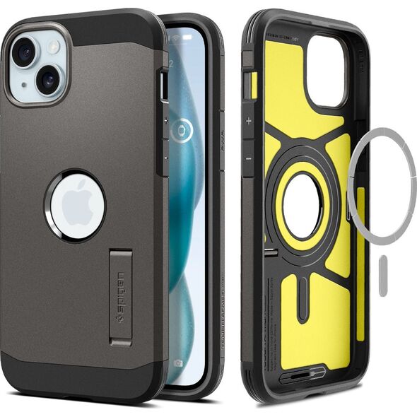 Spigen Tough Armor MagSafe, gunmetal - iPhone 15 Plus