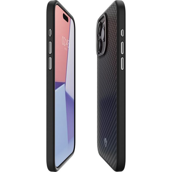 Spigen Spigen Enzo Aramid, matte black - iPhone 15 Pro Max