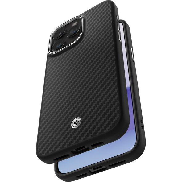 Spigen Spigen Enzo Aramid, matte black - iPhone 15 Pro Max