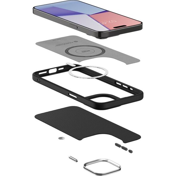 Spigen Spigen Enzo Aramid, matte black - iPhone 15 Pro Max