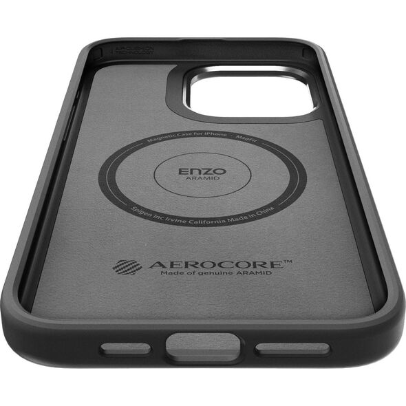 Spigen Spigen Enzo Aramid, matte black - iPhone 15 Pro Max
