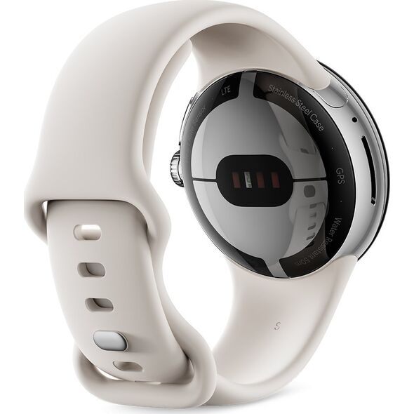 Google - Armband fur Smartwatch - Small / Large - Chalk - fur Google Pixel Watch