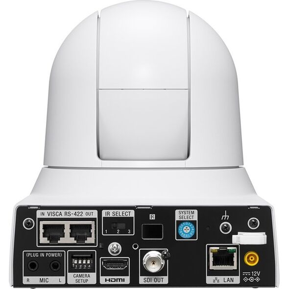 Kamera IP Sony Sony SRG-X400WC - Konferenzkamera - PTZ - Kuppel - Farbe (Tag&Nacht) - 8,5 MP - 3840 x 2160 - motorbetrieben - 1000 TVL - Audio - HDMI, 3G-SDI - H.264, H.265 - DC 12 V / PoE Plus