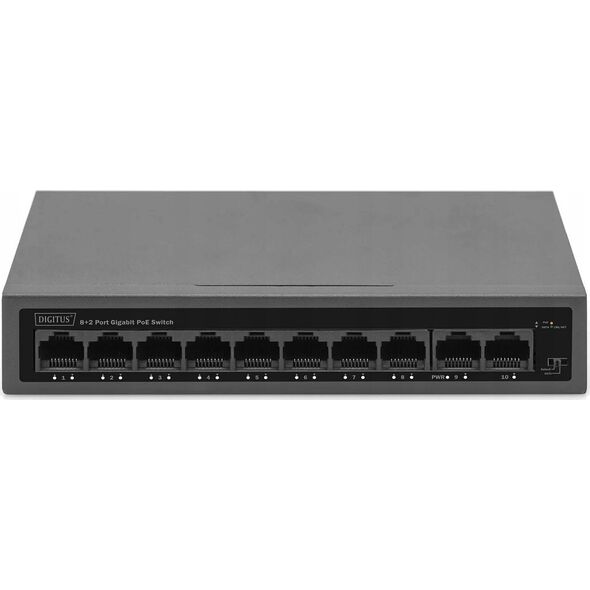 Switch Digitus Adap Digitus Poe Switch 8+2-port GE