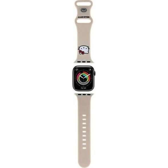 Hello Kitty Hello Kitty HKAWMSCHBLE Apple Watch Strap 38/40/41mm beige/beige strap Silicone Kitty Head