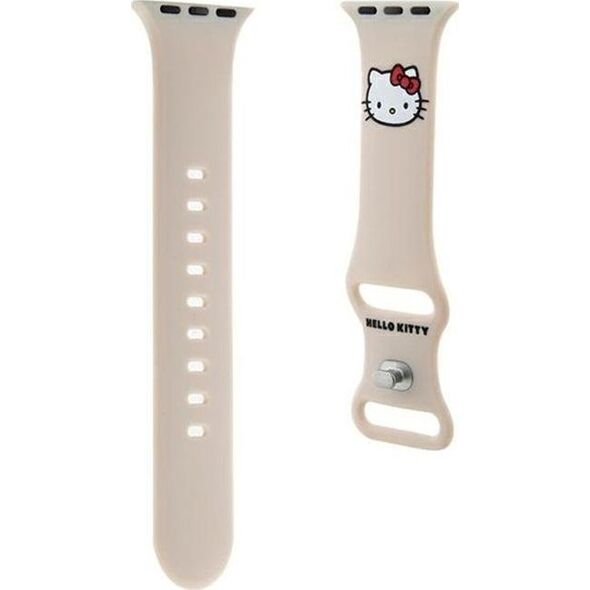 Hello Kitty Hello Kitty HKAWMSCHBLE Apple Watch Strap 38/40/41mm beige/beige strap Silicone Kitty Head