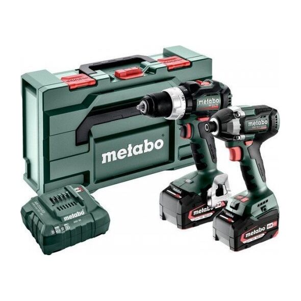 Zestaw elektronarzędzi Metabo METABO.COMBO SET 18V 2.8.4 (BS 18 LT BL + SSD 18 LT 200 BL) 2x5.2Ah METABOX ...