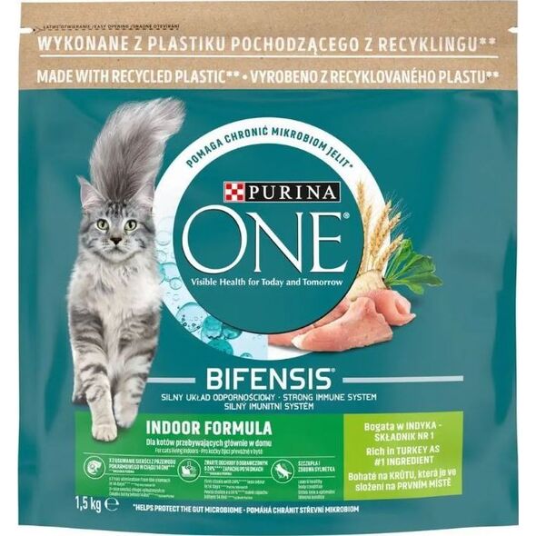 PURINA NESTLE PURINA One Bifensis Indoor Formula - sucha karma dla kota - 1,5 kg
