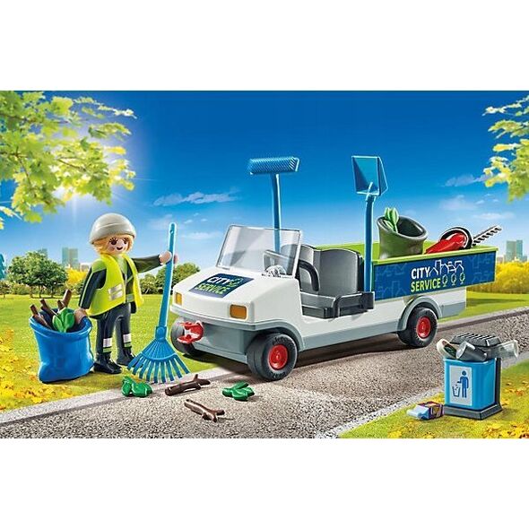 Playmobil Zestaw z figurkami City Action 71433 Sprzątanie miasta samochodem elektryczny