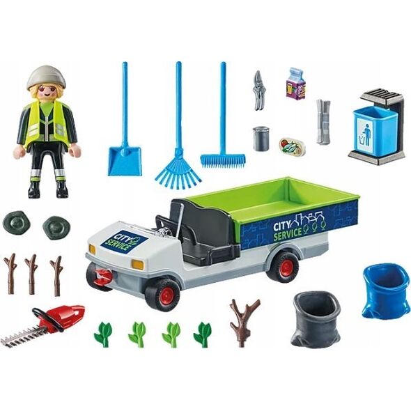 Playmobil Zestaw z figurkami City Action 71433 Sprzątanie miasta samochodem elektryczny
