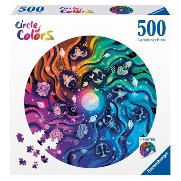 Ravensburger Puzzle 500 elementów Paleta kolorów Astronomia