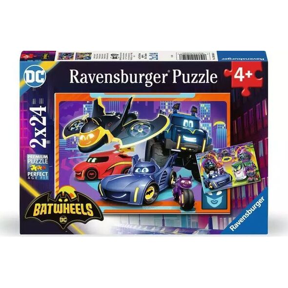 Ravensburger Puzzle 2x24 elementy Batwheels