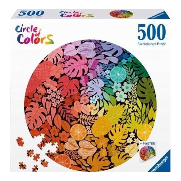 Ravensburger Puzzle 500 elementów Paleta kolorów Tropiki