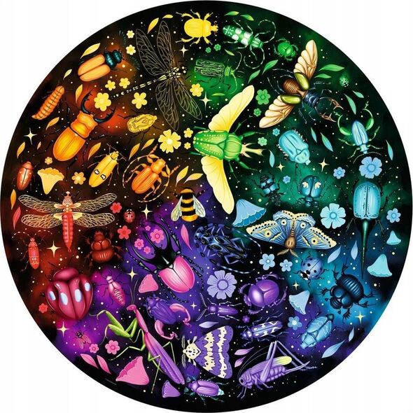 Ravensburger Puzzle 500 elementów Paleta kolorów Insekty
