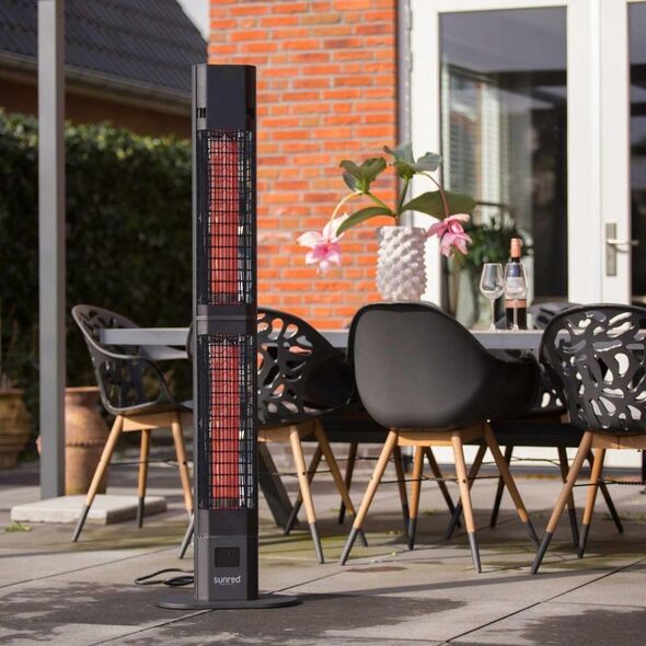 Sunred SUNRED | Heater | RD-DARK-3000L, Valencia Dark Lounge | Infrared | 3000 W | Number of power levels | Suitable for rooms up to m² | Black | IP55