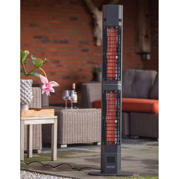 Sunred SUNRED | Heater | RD-DARK-3000L, Valencia Dark Lounge | Infrared | 3000 W | Number of power levels | Suitable for rooms up to m² | Black | IP55