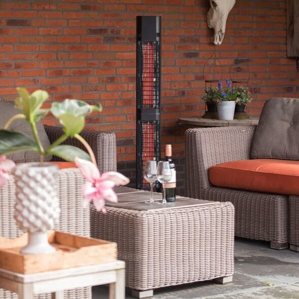Sunred SUNRED | Heater | RD-DARK-3000L, Valencia Dark Lounge | Infrared | 3000 W | Number of power levels | Suitable for rooms up to m² | Black | IP55