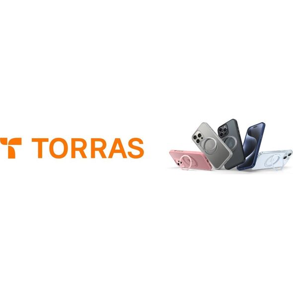 Torras Torras UPRO Pstand do iPhone 15 Pro transparentny