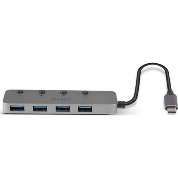 HUB USB Lindy USB Hub Lindy USB 3.0 4-port with ON/OFF