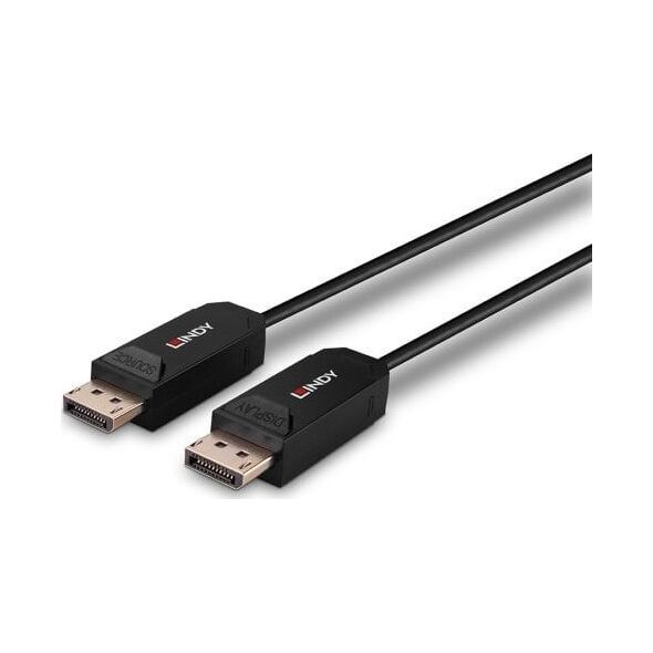 Kabel Lindy Cable Lindy Fibre Optic Hybrid DP 2.0 40m Black