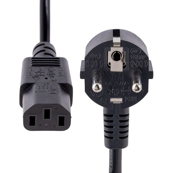 Kabel zasilający StarTech Cable StarTech EU Shuko to C13 1m Black