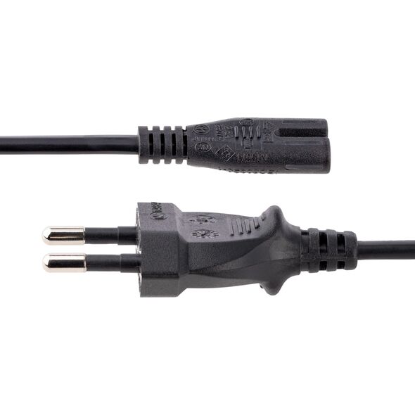 Kabel zasilający StarTech Cable StarTech EU Shuko to C7 2m Black