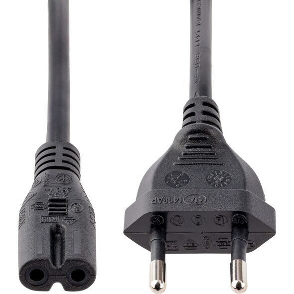 Kabel zasilający StarTech Cable StarTech EU Shuko to C7 2m Black