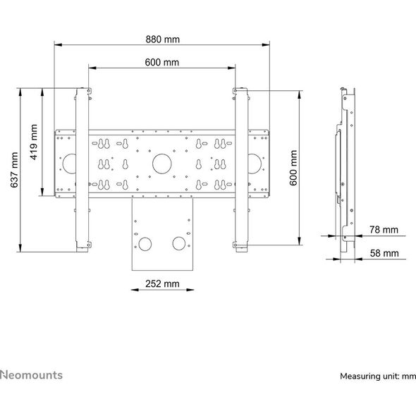 Neomounts Adapter VESA (AFL55-800BL1)