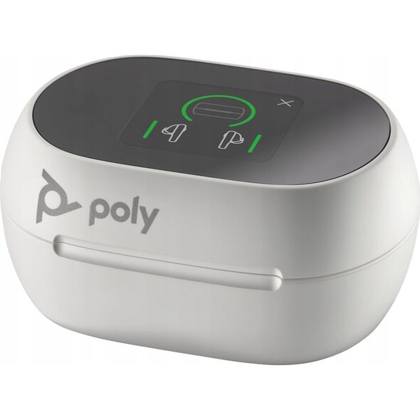 Słuchawki Poly  Voyager Free 60+ UC Białe +BT700 USB-A Adapter +Touchscreen Charge Case (7Y8G5AA)