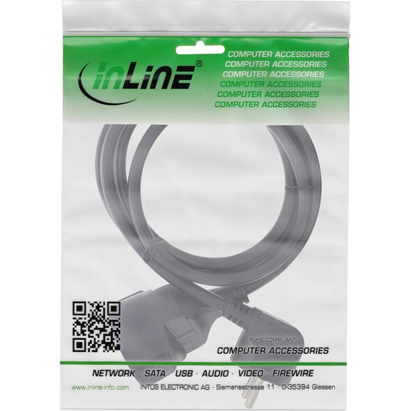 InLine InLine® Power Extension Cable angeld Type F black 2m