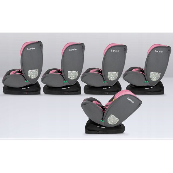 Fotelik samochodowy Lionelo FOTELIK SAMOCHODOWY OBROTOWY BASTIAAN I-SIZE 0-36KG 40-150CM PINK BABY