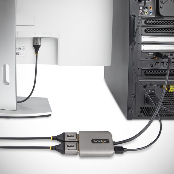 Adapter USB StarTech Adap StarTech 2-Port DP MST Hub DP Splitter