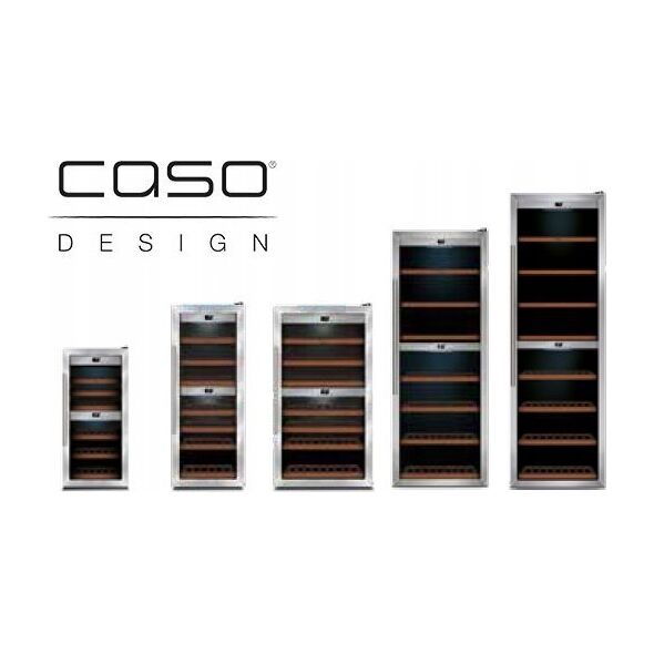 Chłodziarka do wina Caso Caso | Wine cooler | WineComfort 24 | Energy efficiency class G | Bottles capacity 24 bottles | Cooling type Compressor technology | Juodas