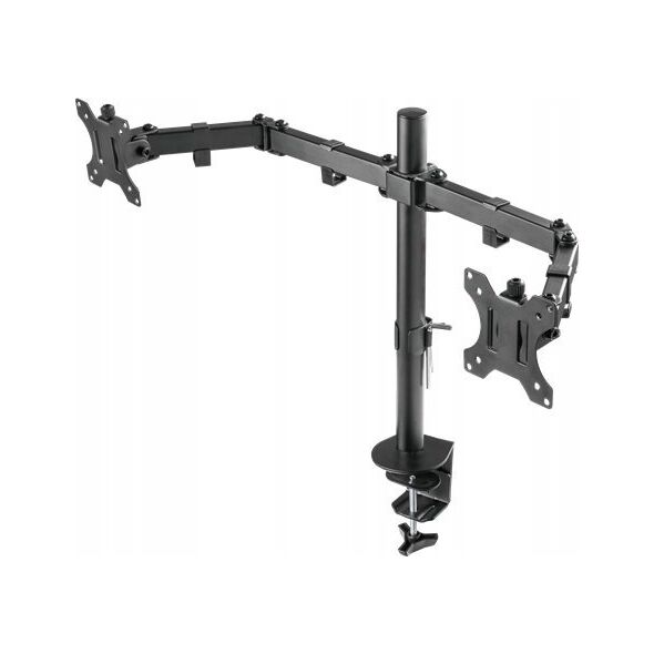 Deltaco Uchwyt biurkowy na 2 monitory 13" - 32" (GAM-040-W)