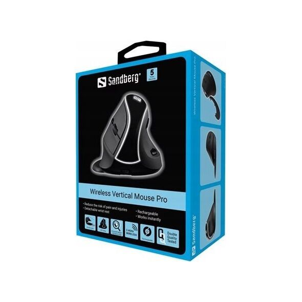 Mysz Sandberg SANDBERG Wireless Vertical Mouse Pro