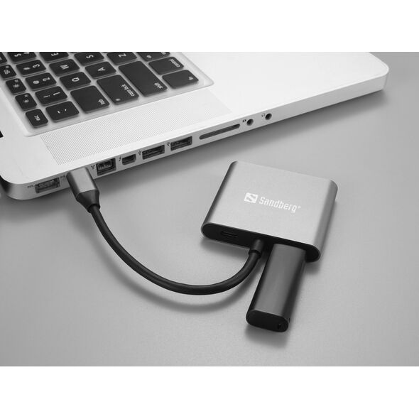 HUB USB Sandberg SANDBERG USB-C Dock 2xHDMI+USB+PD