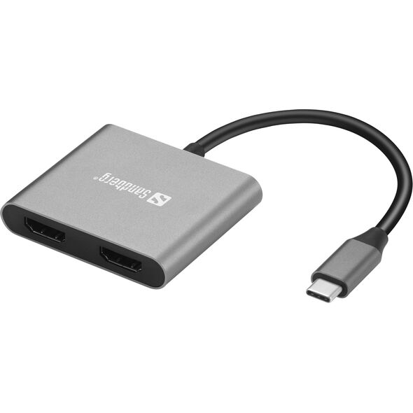 HUB USB Sandberg SANDBERG USB-C Dock 2xHDMI+USB+PD