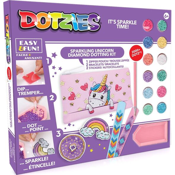 DIAMOND DOTZ Diamond Dotz Unicorn Activity Diamentowa Mozaika Zestaw DTZ10012