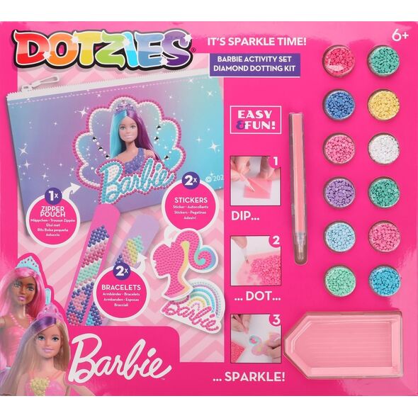 DIAMOND DOTZ Diamond Dotz Barbie Activity Diamentowa Mozaika Zestaw DTZ10011