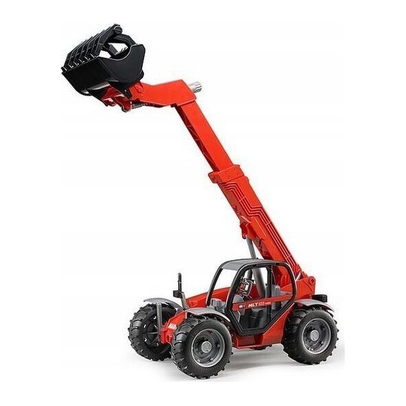 Bruder Man TGA z naczepą niskopodłogową i ładowarką teleskopową Manitou (MLT 633 02774)