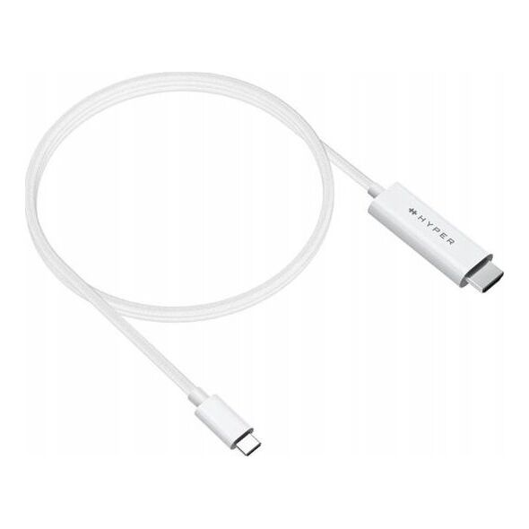 Kabel USB HyperDrive USB-C - HDMI 2.5 m Biały (HD6007WHGL)
