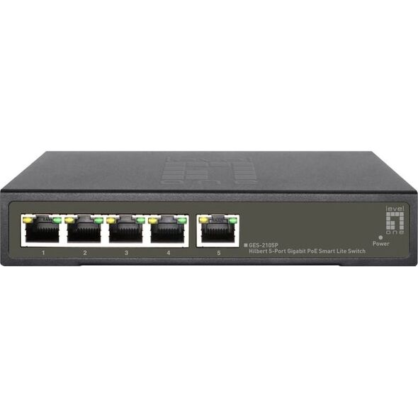 Switch LevelOne LevelOne Switch 5x GE GES-2105P Hilbert 60W 4xPoE+