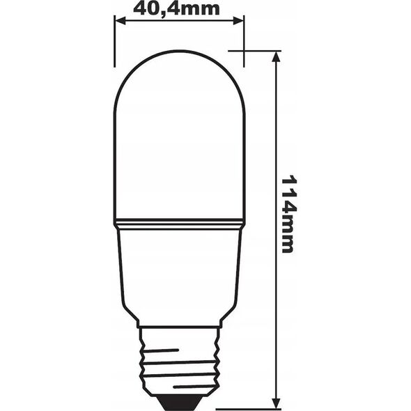 Osram OSRAM LED STAR E27 9W/827 LEDSTICK75W teplá