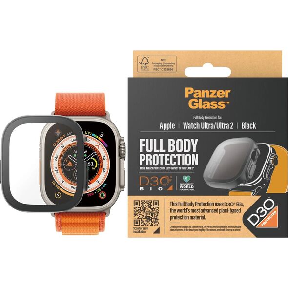 PanzerGlass PanzerGlass Full Body Apple Watch 2023, 49mm, with D3O, Black