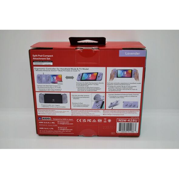 Pad Nintendo SWITCH Split Pad Pro Attach. Set(Lavender)