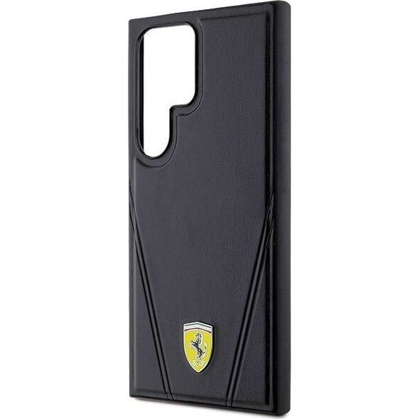 Ferrari Ferrari FEHMS24LP3BAK S24 Ultra S928 czarny/black hardcase Hot Stamp V Lines MagSafe