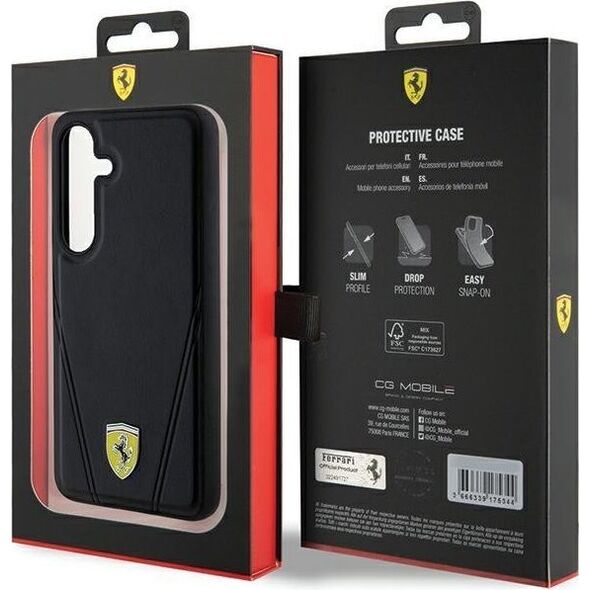 Ferrari Ferrari FEHMS24SP3BAK S24 S921 czarny/black hardcase Hot Stamp V Lines MagSafe