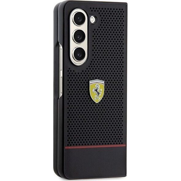 Ferrari Ferrari FEHCZFD5PSEK Z Fold5 F946 czarny/black hardcase Perforated Line
