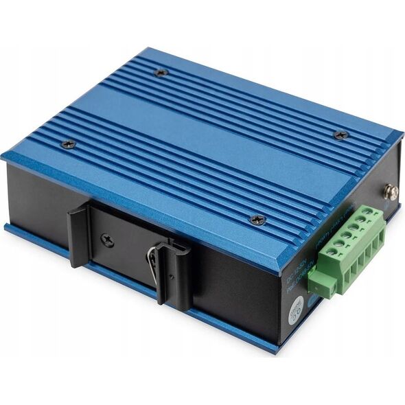 Switch Digitus Digitus 4-portowy przełącznik sieciowy Fast Ethernet PoE, przemysłowy, niezarządzany, 1 łącze SFP