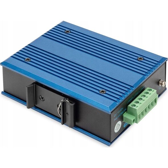 Switch Digitus Digitus 4-portowy przełącznik sieciowy Gigabit Ethernet PoE, przemysłowy, niezarządzany, 1 łącze SFP